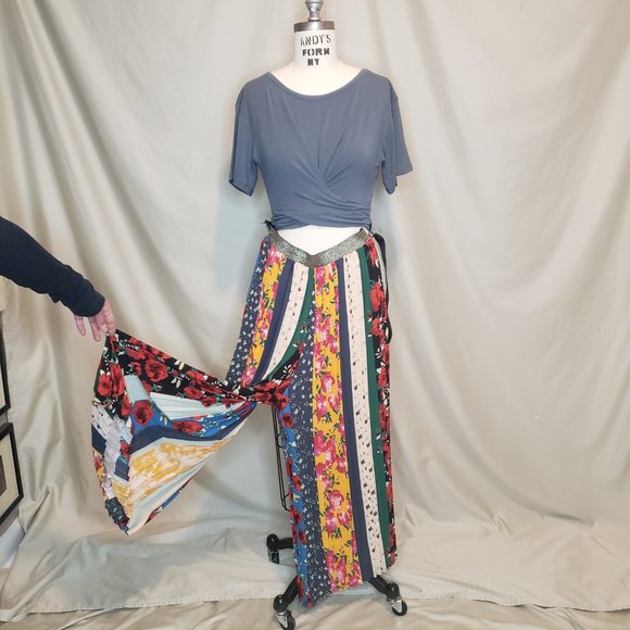 ⚘HOST PICK⚘Anthropologie Pleated Wide Leg Floral Pants - Picture 2 of 9